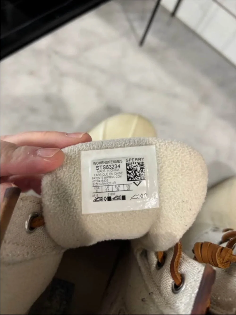 Sperry Cream and Tan Waterproof Duck Boots